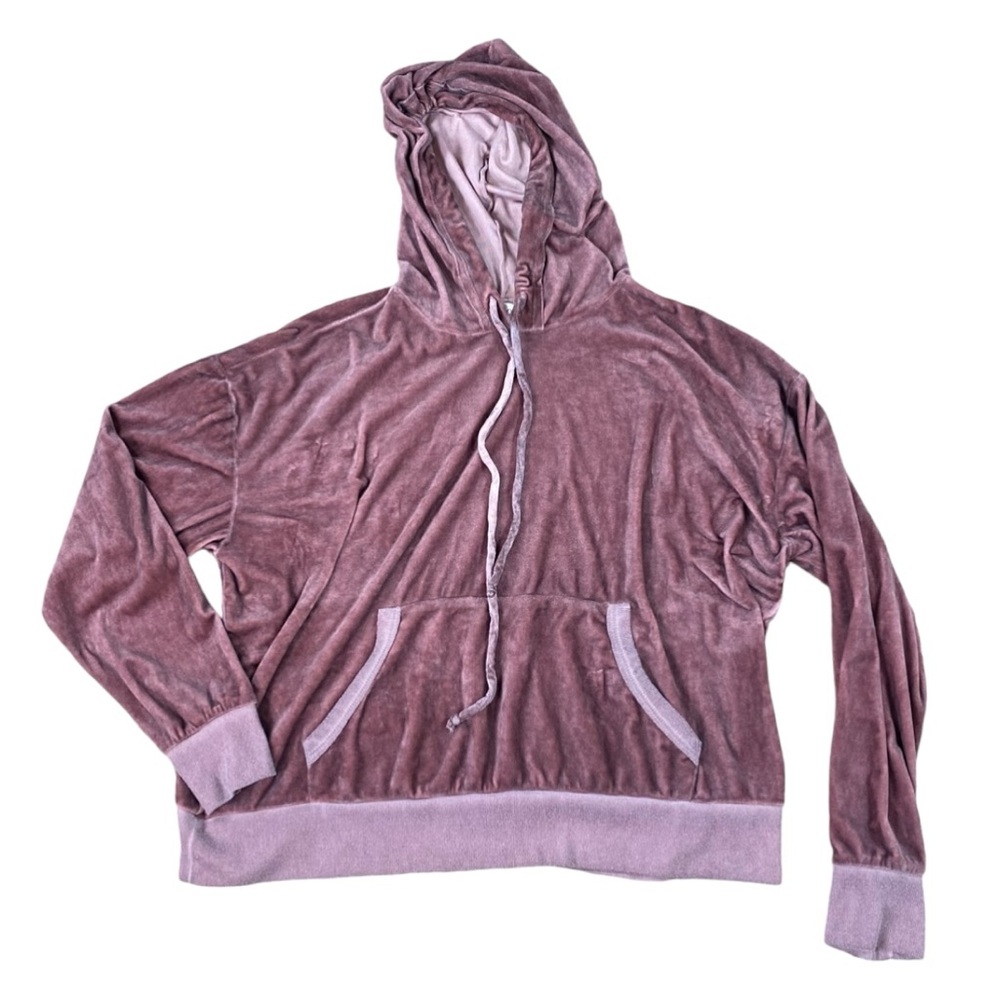 Woman’s Knox Rose velvet pullover hoodie size XXL